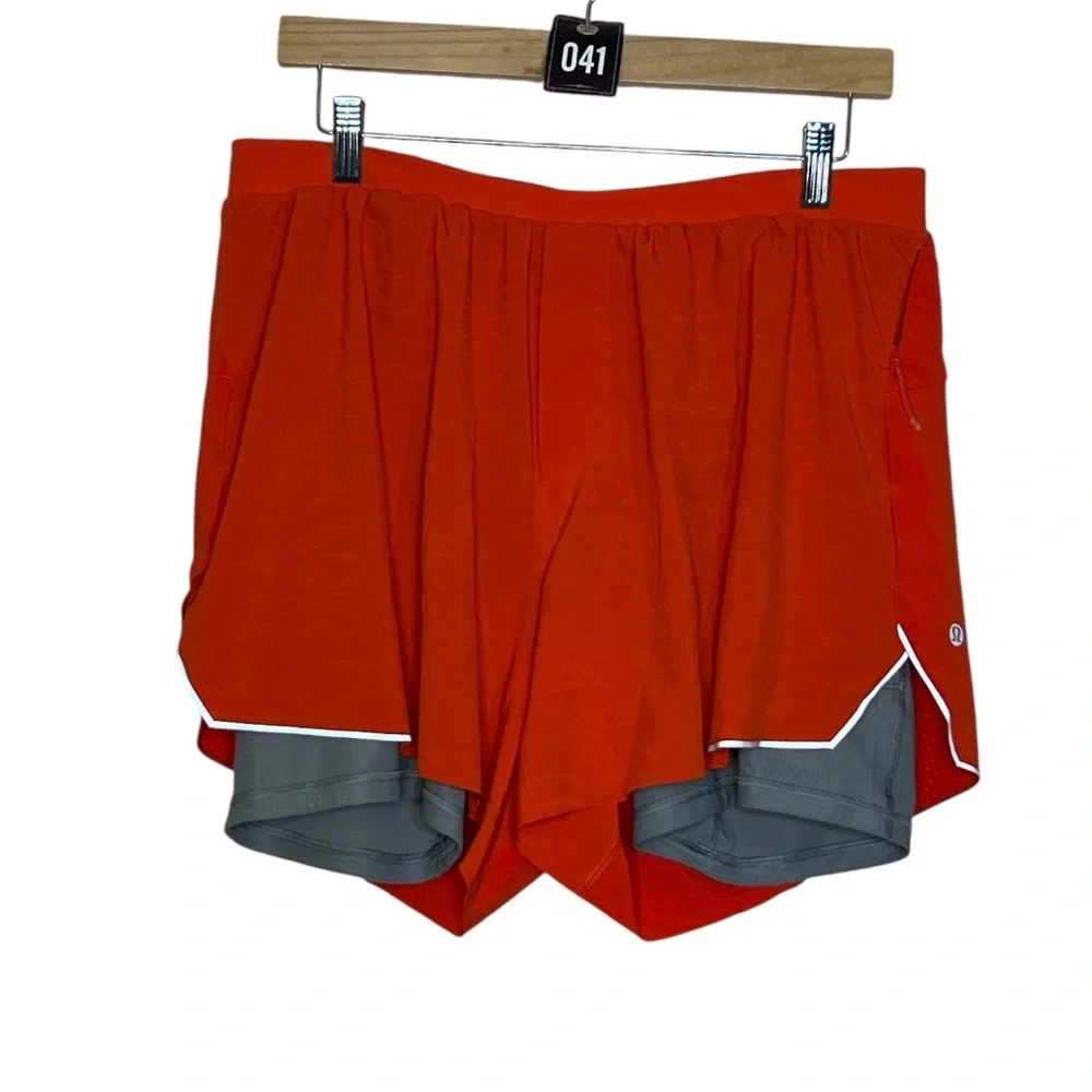 lululemon athletica Orange Athletic Shorts